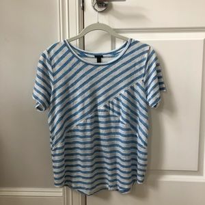 J. Crew | Women’s Linen Cross Striped Tee